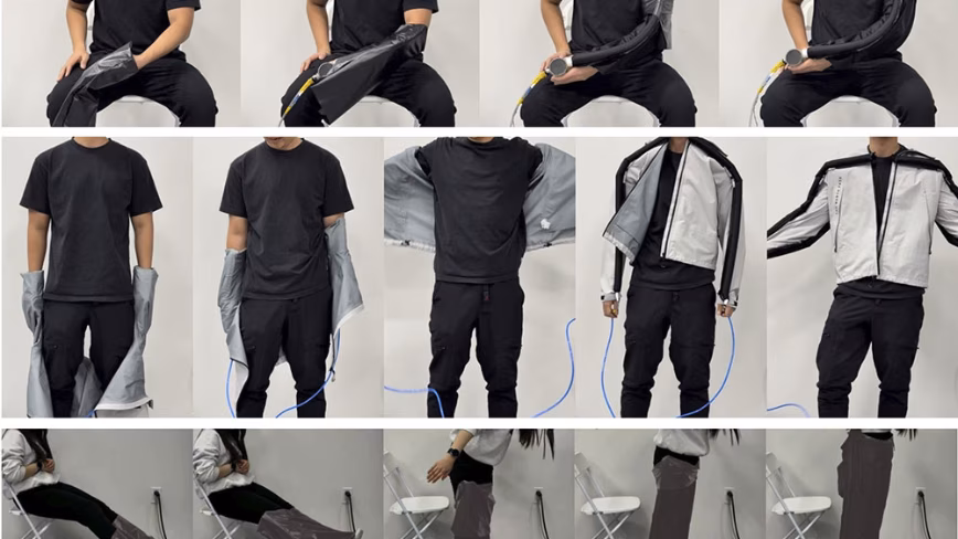 KAIST and Stanford unveil clothing that climbs onto its wearer
