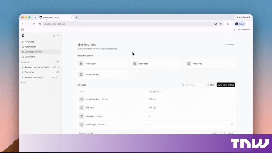 Функция Cursor Origin включена по умолчанию для платных пользователей, а ее условия обработки данных не опубликованы