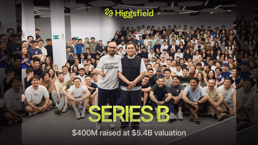 Higgsfield raised $400mn at $5.4bn, four times its January valuation