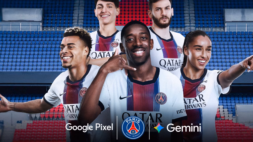 PSG names Google Gemini its official AI assistant and Pixel its official phone