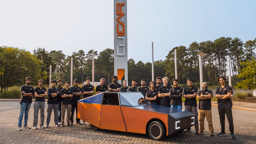 BMW challenged students to build an EV that makes more energy than it uses. They covered it in 1,700 solar cells and it works.
