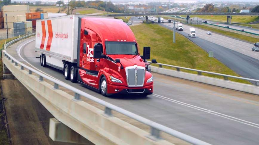 California’s first self-driving trucks are on the road, and the rules behind them are in court