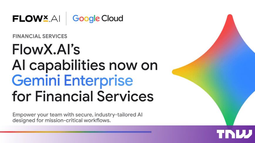 FlowX.AI says specialized agents are available through Gemini Enterprise