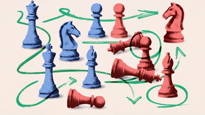 Photo of chess pieces