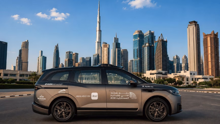 Беспилотники Apollo Go от Baidu теперь доступны в приложении Uber в Дубае — без водителя за рулем