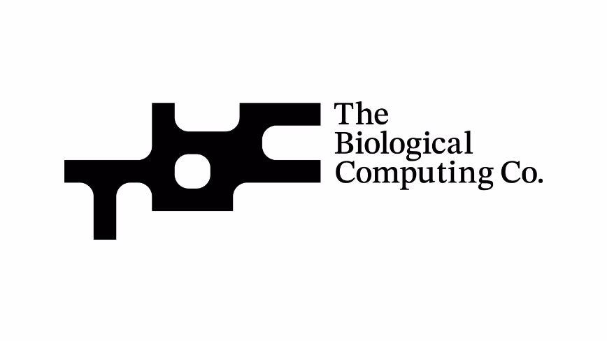 The Biological Computing Co. Logo - Black on White backgroung
