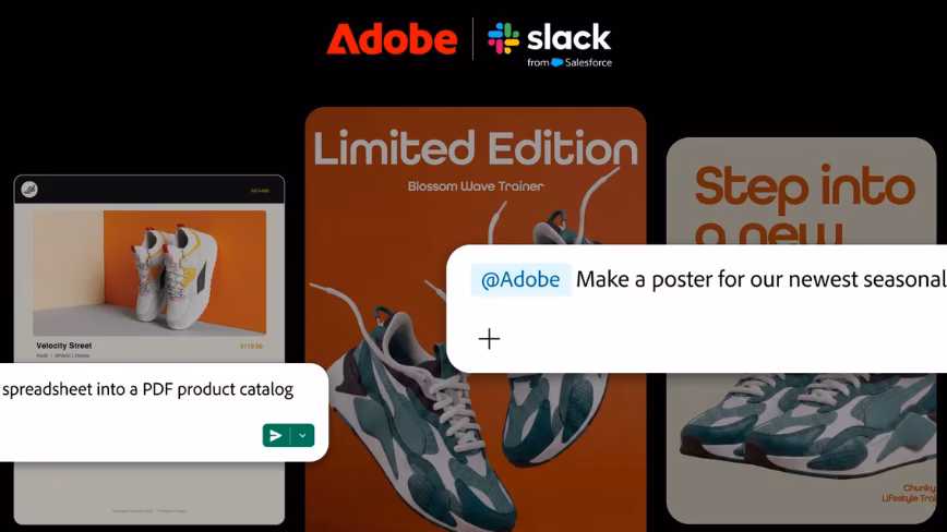 Adobe for Slack turns chat threads into Firefly images, video and PDFs