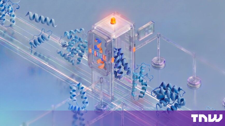 https://media.thenextweb.com/2026/10/blue-protein-ribbons-glass-scanner-booth-orange-light.jpg