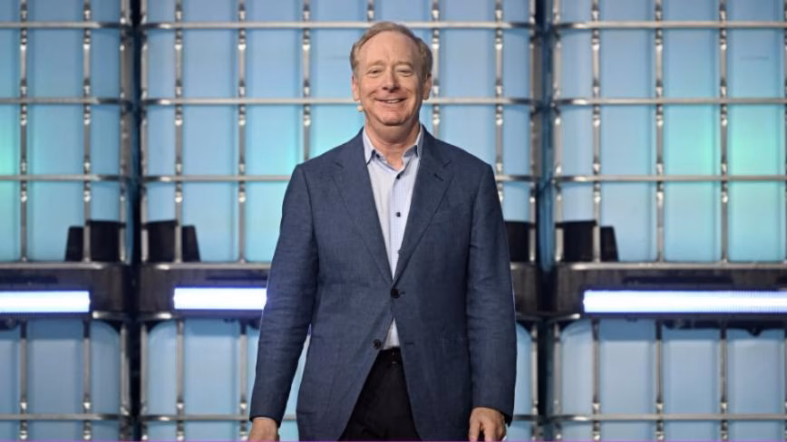 Milk is more regulated than AI, Microsoft’s Brad Smith tells the BBC