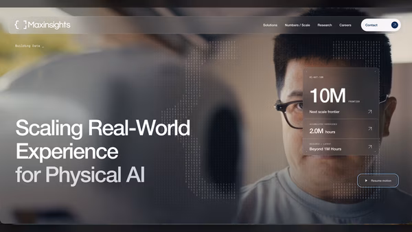 Maxinsights raises $30M to turn everyday chores into robot training data
