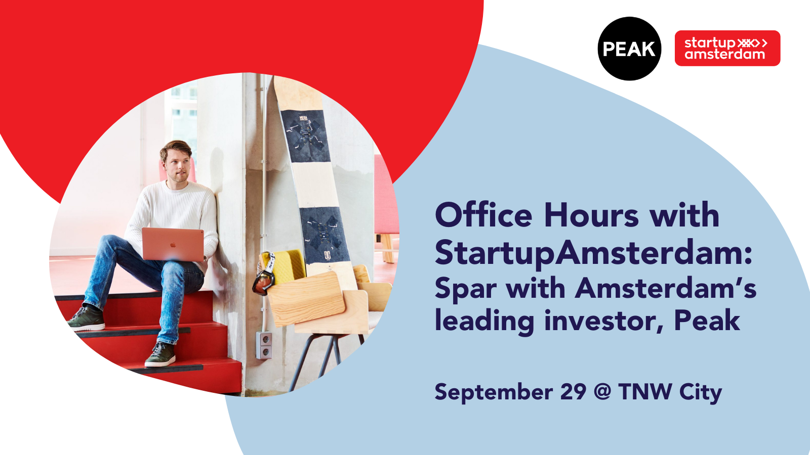 Office Hours with StartupAmsterdam: Spar with Amsterdam’s leading investor, Peak